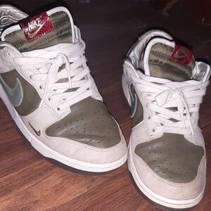 Nike Olive and Cream Sneakers